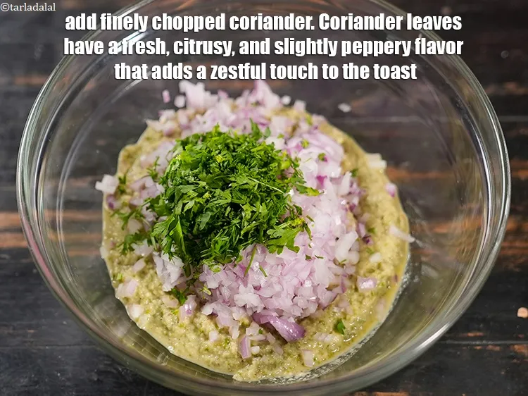 Step 13 – Add 2 tbsp finely <a href="https://www.tarladalal.com/glossary-chopped-coriander-783i">chopped coriander (dhania)</a>. Coriander leaves have a fresh, citrusy, and …