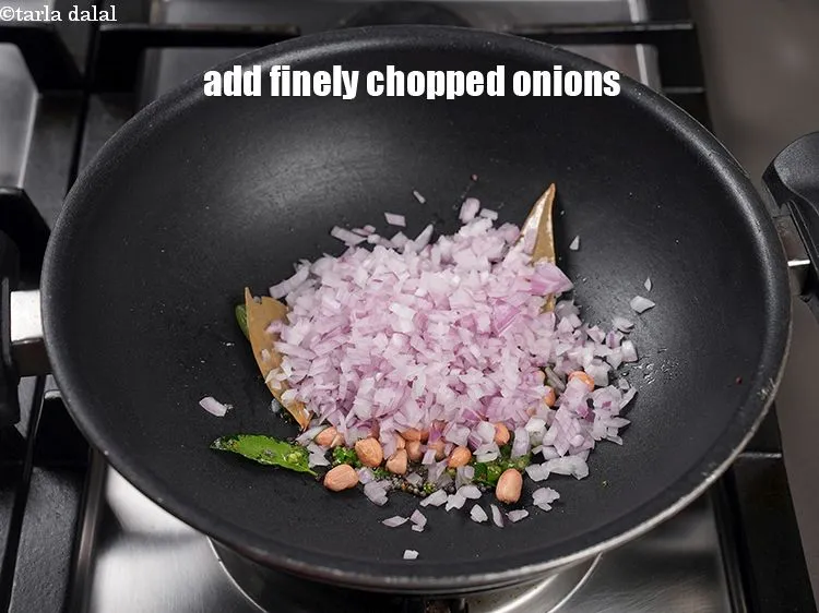 Step 13 – Add &frac12; cup finely chopped onions.