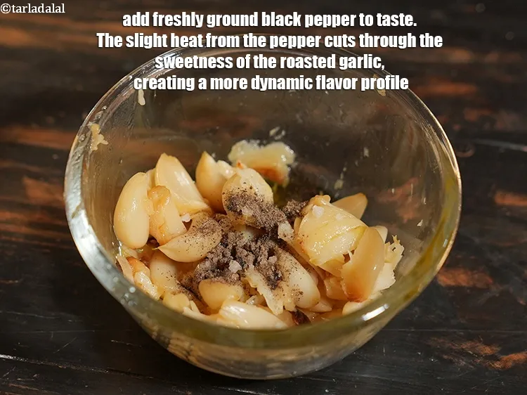 Step 13 – Add <a href="https://www.tarladalal.com/glossary-freshly-ground-black-pepper-kalimirch-powder-kali-mirch-ka-powder-567i">freshly ground black pepper (kalimirch)</a> to taste. The slight heat from the pepper …