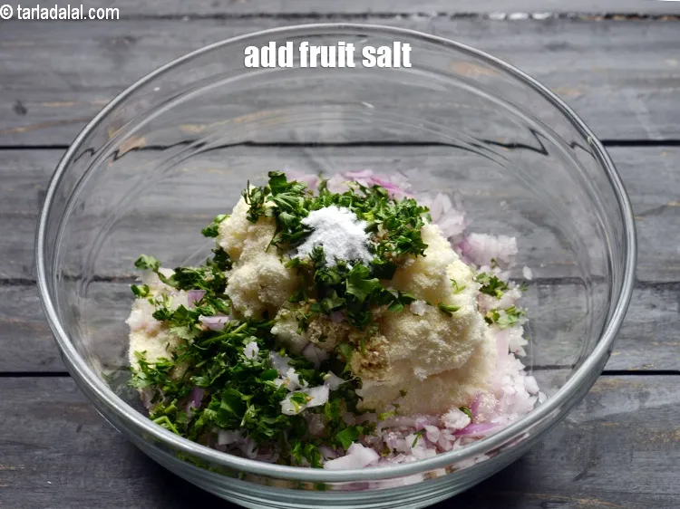 Step 13 – Add &frac12; tsp <a href="https://www.tarladalal.com/glossary-fruit-salt-420i">fruit salt</a>.