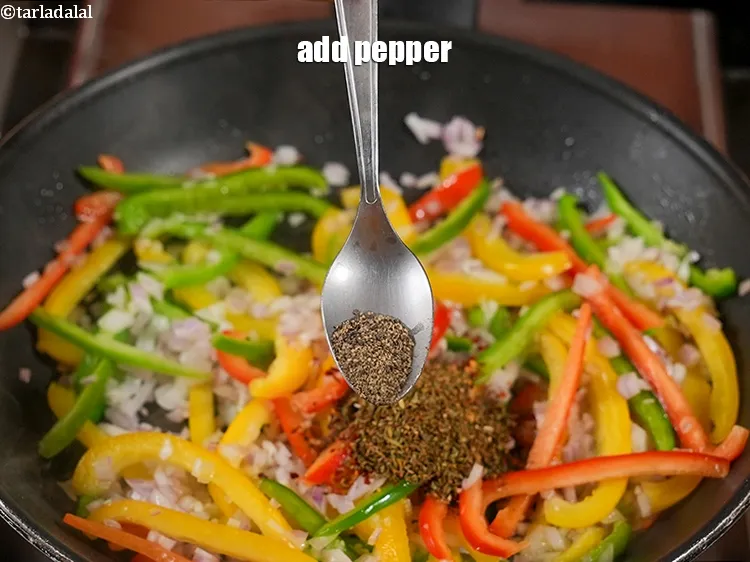 Step 13 – Add pepper to taste.