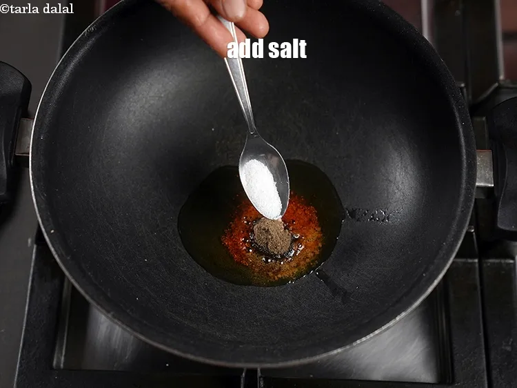 Step 13 – Add salt to taste.