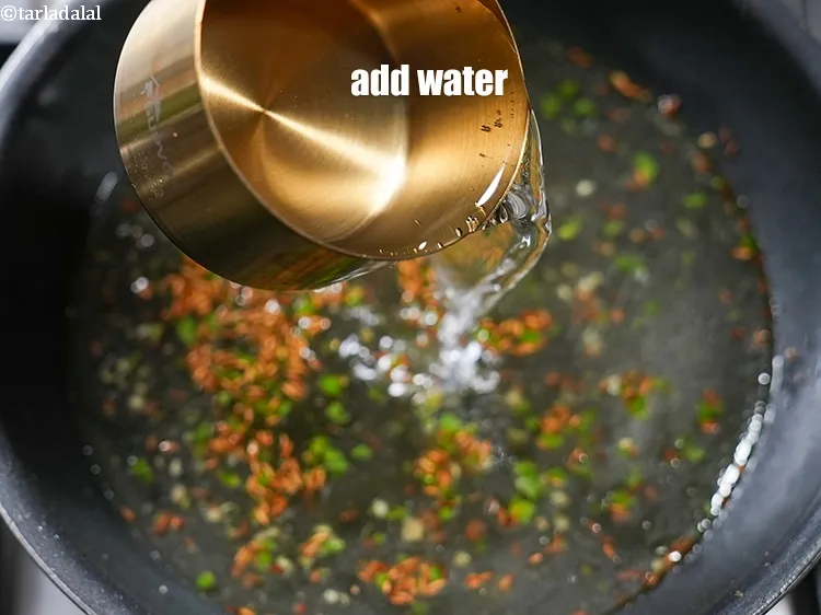 Step 13 – Add 3 cups of water.