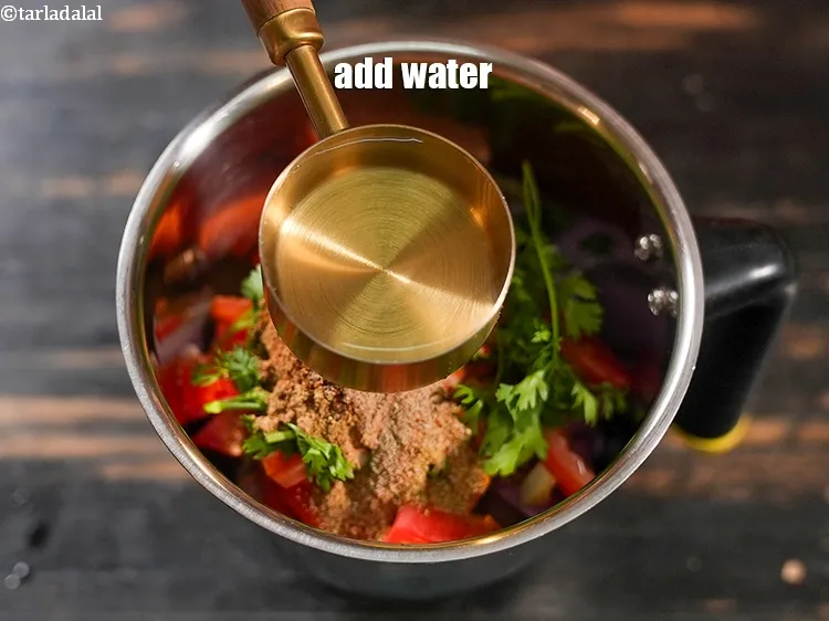 Step 13 – Add &frac14; cup water.&nbsp;