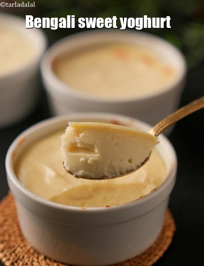 Step 13 – Serve <strong>baked mishti doi recipe | Bengali sweet yoghurt | mishti doi with condensed milk …