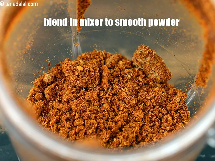 Step 14 – Blend in a mixer to a smooth powder. Keep aside.