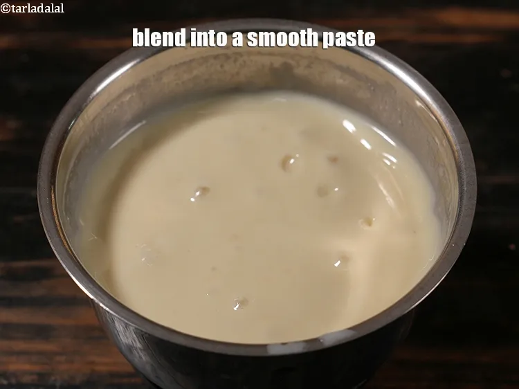 Step 13 – Blend into a smooth paste. Keep aside.