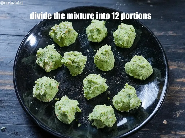 Step 13 – Divide the mixture into 12 portions. Keep aside.