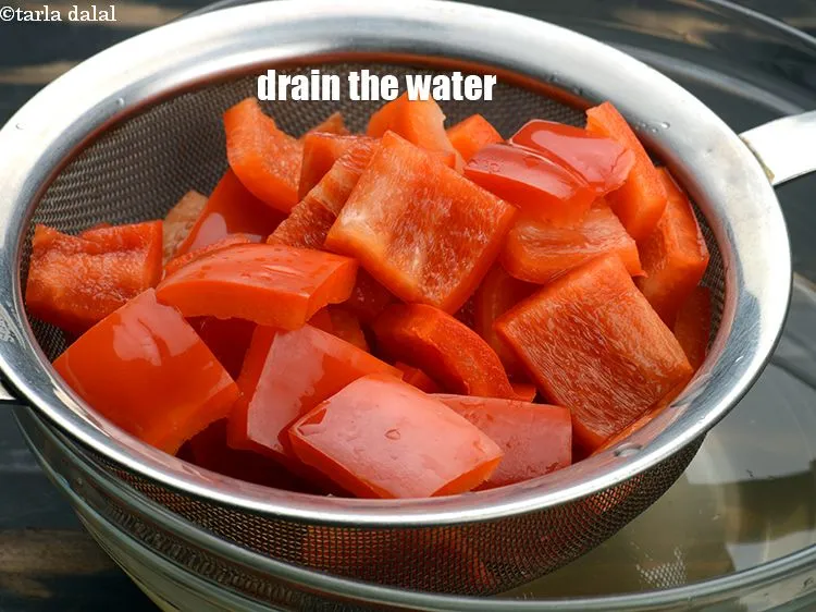 Step 15 – Drain the water.