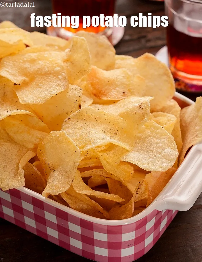 Step 14 – Serve&nbsp;<strong>farali potato wafers</strong>.&nbsp;