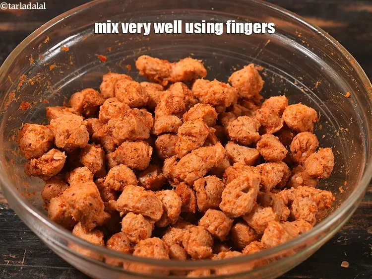 Step 13 – Mix very well using fingers.