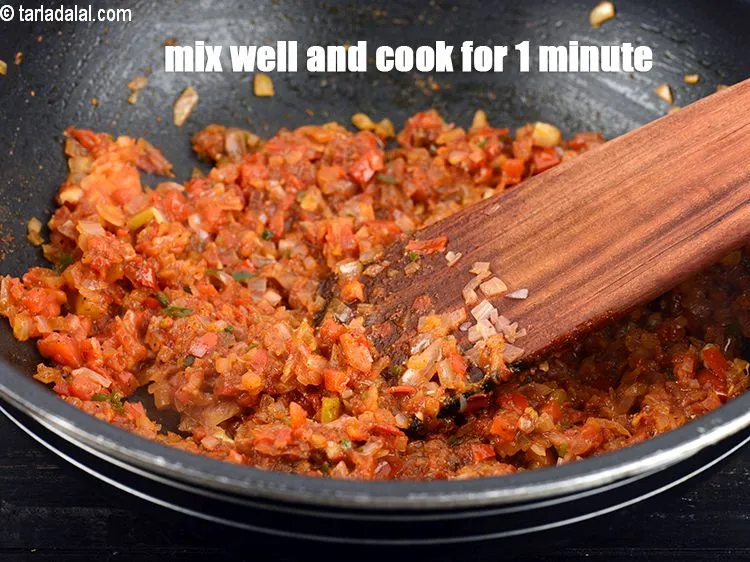 Step 13 – Mix well and cook on a medium flame for 1 minute.
