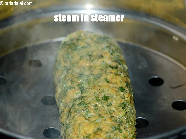 Step 13 – Steam in a steamer on a high flame for 10 to 12 minutes.