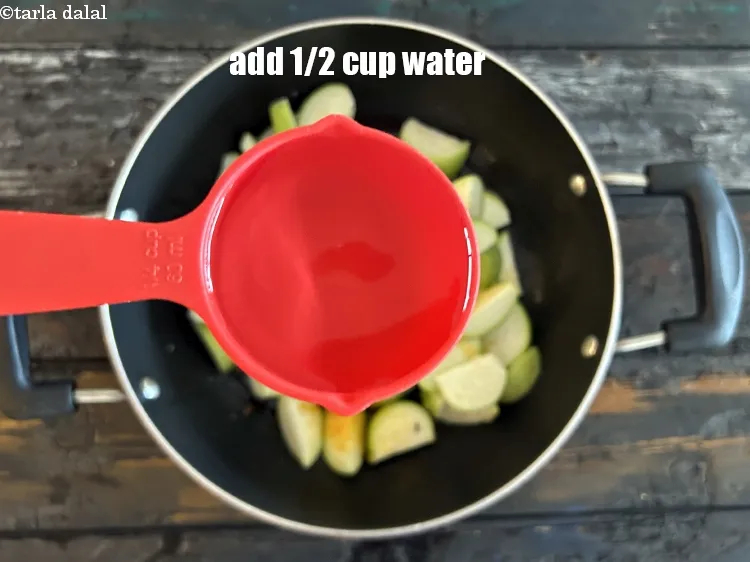 Step 13 – Add 1/2&nbsp;cup of water.
