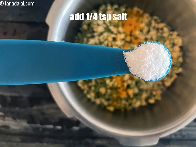 Step 13 – Add salt to taste. We added 1/4th&nbsp;tsp salt.