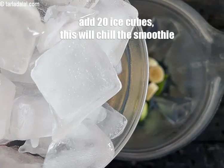 Step 13 – Add 20 ice cubes.