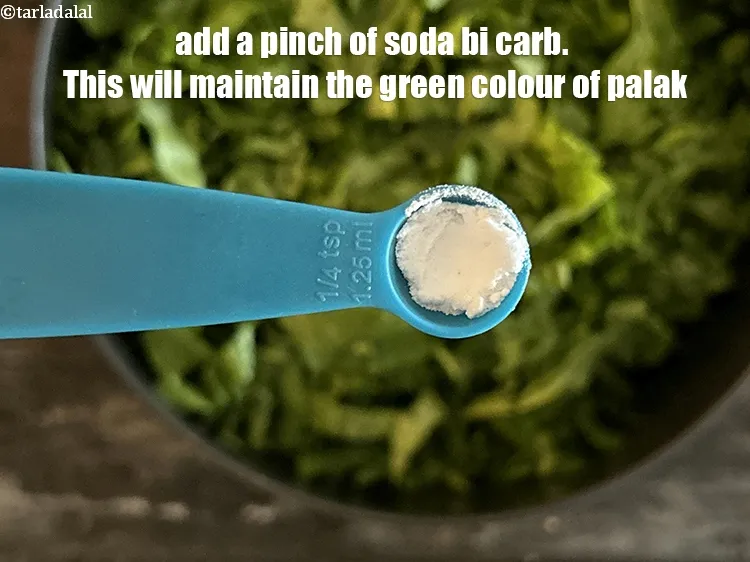 Step 29 – <meta charset="UTF-8" /> Add a pinch of&nbsp;<a href="glossary-baking-soda-soda-bi-carb-615i">soda bi-carb</a>. This will maintain the green colour …