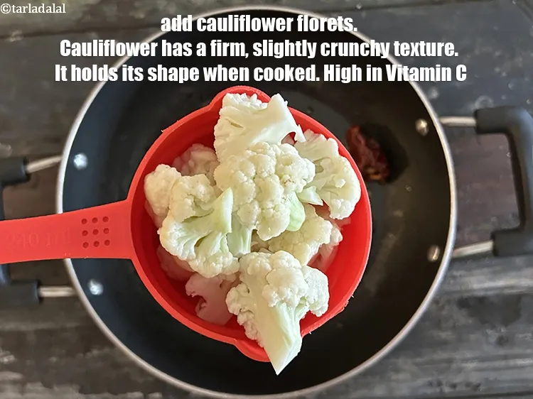 Step 26 – Add&nbsp;<!--%3Cmeta%20charset%3D%22UTF-8%22%20%2F%3E-->1 cup&nbsp;<a href="glossary-cauliflower-florets-753i">cauliflower florets</a>.&nbsp;Cauliflower has a firm,&nbsp;slightly crunchy texture that adds interest to the dish.&nbsp;It …