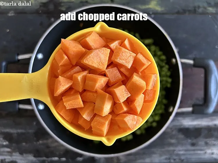 Step 15 – Add&nbsp;<meta charset="UTF-8" />1 cup&nbsp;<a href="glossary-chopped-carrot-798i">chopped carrots</a>.