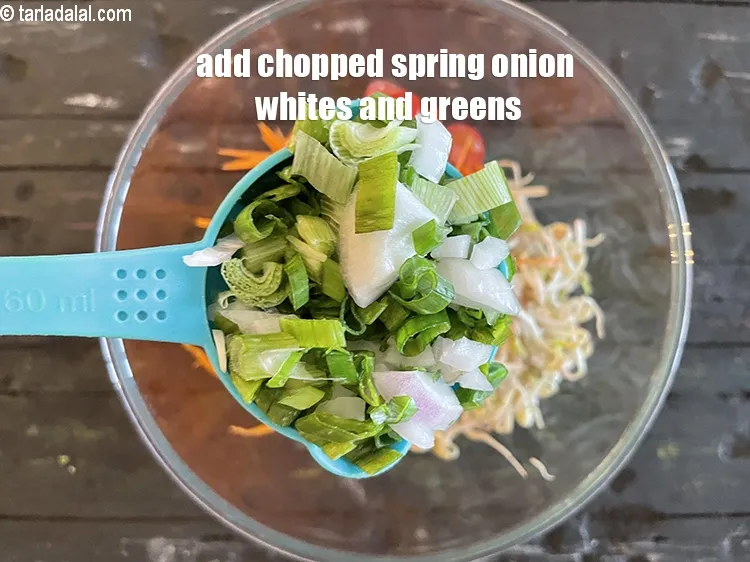 Step 13 – Add&nbsp;<meta charset="UTF-8" />1/2 cup&nbsp;<a href="glossary-chopped-spring-onion-whites-815i">chopped spring onions whites</a>&nbsp;and greens.
