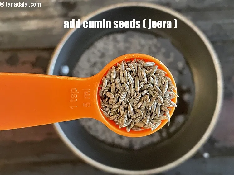 Step 22 – Add&nbsp;<meta charset="UTF-8" />1 tsp&nbsp;<a href="glossary-cumin-seeds-jeera-zeera-381i">cumin seeds (jeera)</a>.