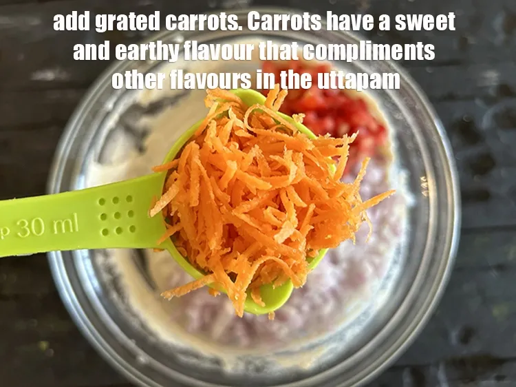Step 13 – Add&nbsp;<meta charset="UTF-8" />1/4 cup&nbsp;<a href="glossary-grated-carrot-816i">grated carrot</a>.&nbsp;Carrots have a sweet and earthy flavor that complements the …
