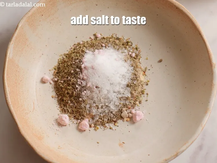 Step 13 – Add &frac12; tsp salt to taste.
