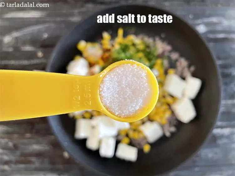 Step 13 – Add salt to taste. We added 1/2 tsp salt.