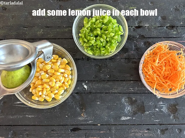 Step 21 – Add 1 teaspoon of lemon juice&nbsp;in each bowl.