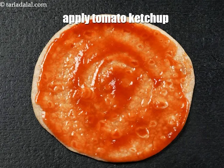 Step 13 – Apply 1 tbsp tomato ketchup.