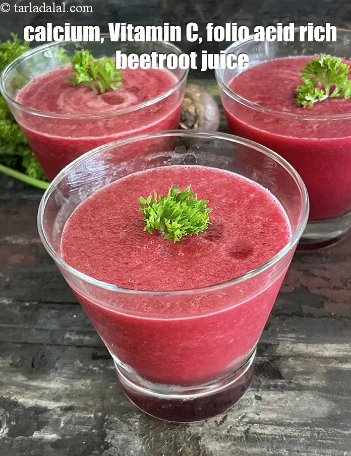 Step 15 – Serve&nbsp;<strong>beetroot juice | healthy Indian beetroot juice | calcium, Vitamin C and folic acid rich …