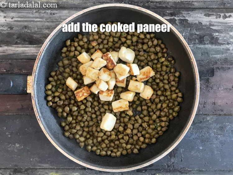 Step 23 – Add the cooked paneer.