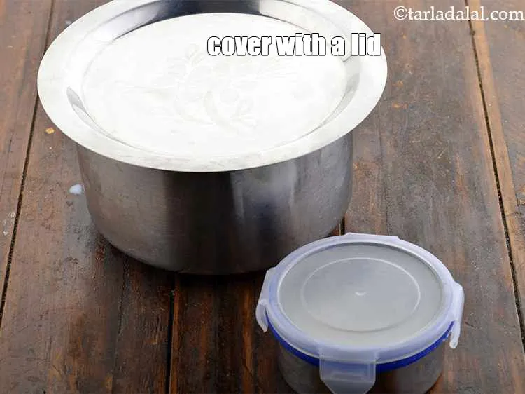 Step 11 – Cover with a lid.