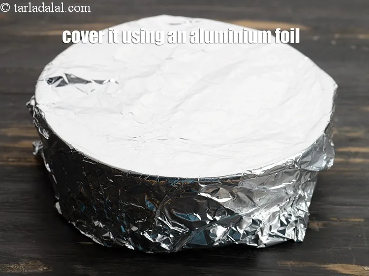 Step 13 – Cover it using an aluminium foil.