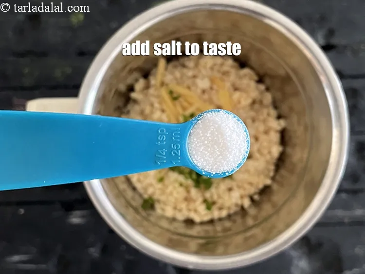 Step 13 – Add salt to taste. We added 1/4&nbsp;tsp salt.
