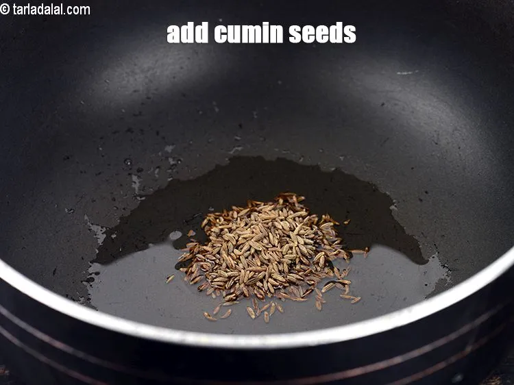Step 13 – Add 1 tsp cumin seeds.