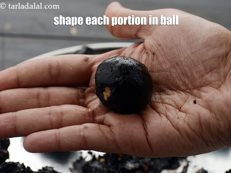 Step 13 – Shape each portion in a round ball.