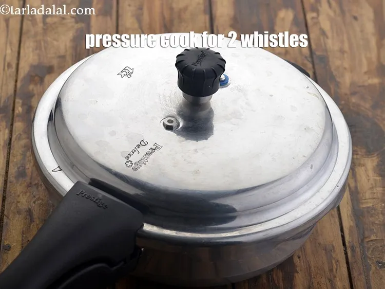 Step 12 – Mix well. Pressure cook for 2 whistles.