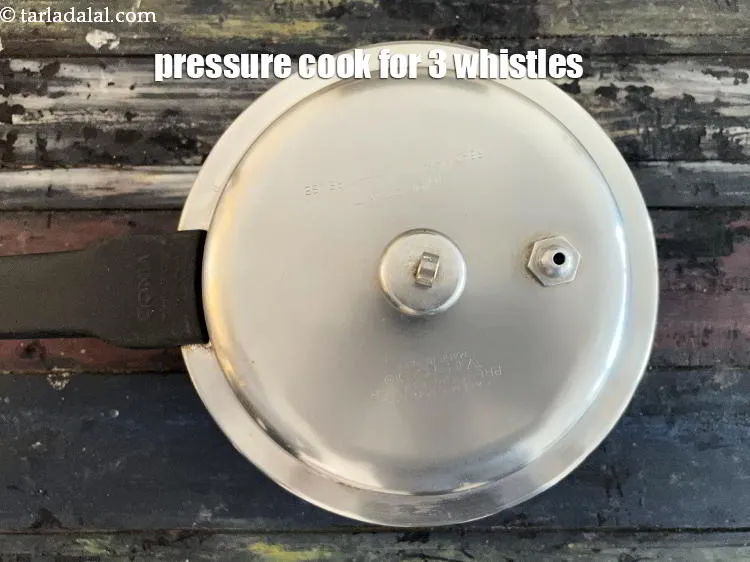 Step 15 – Pressure cook for 3 whistles.
