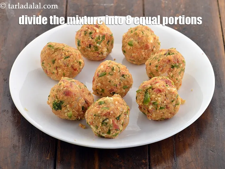 Step 11 – Divide the mixture into 8 equal portions. It is always better to divide the mixture …