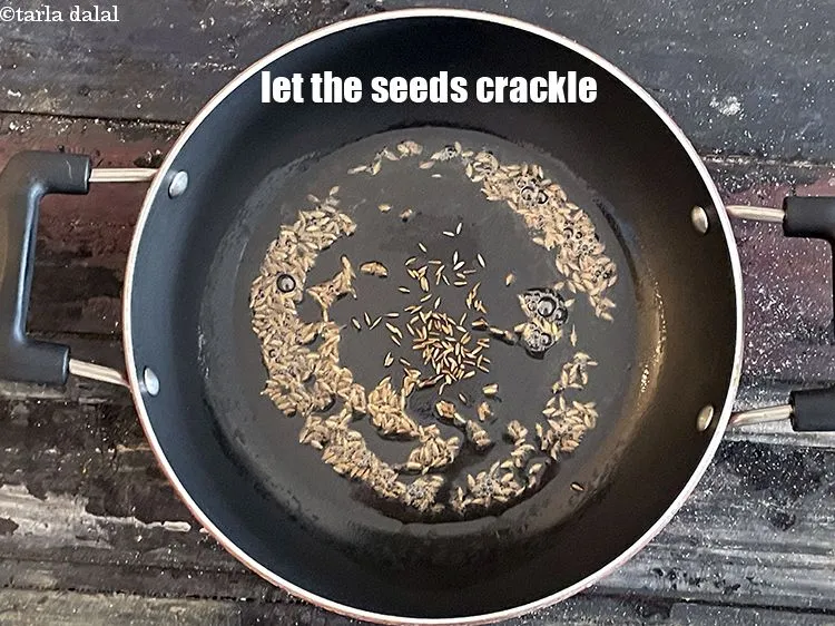 Step 29 – Let the seeds crackle.&nbsp;