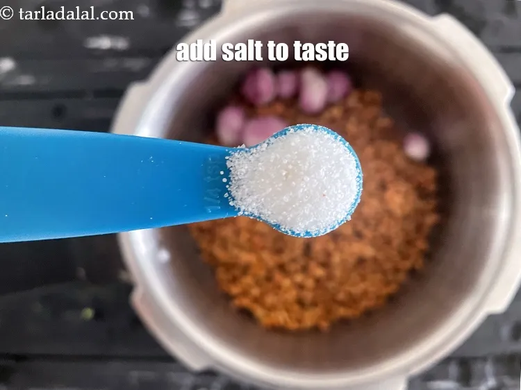 Step 21 – Add salt to taste. We added 1/4 tsp salt.