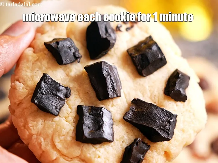 Step 13 – Microwave each cookie for 1 minute. Let it cool slightly.