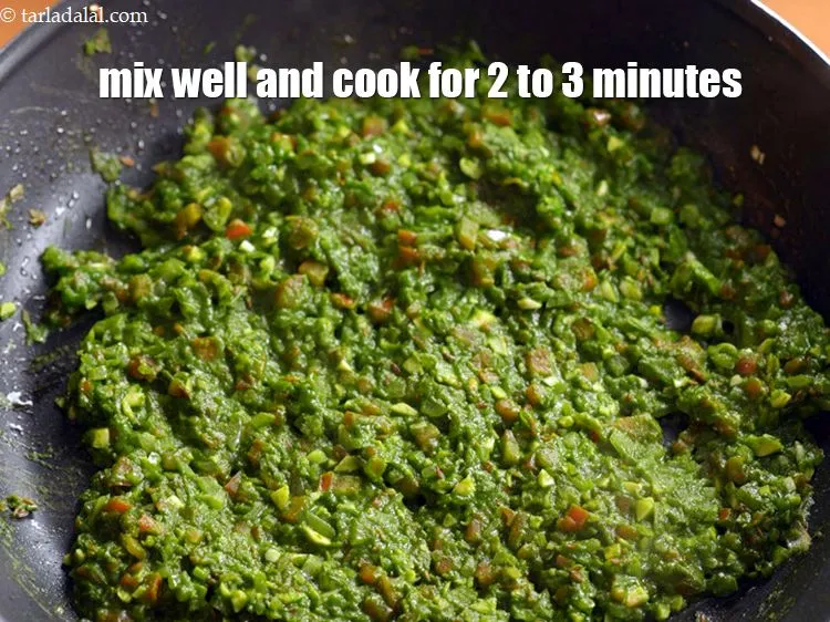 Step 13 – Mix well and cook on a medium flame for 2 to 3 minutes, while stirring …