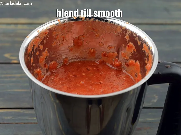 Step 15 – Blend till smooth. No water to be used.&nbsp;