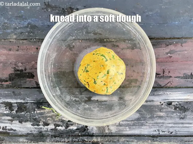 Step 13 – Knead into a soft dough.