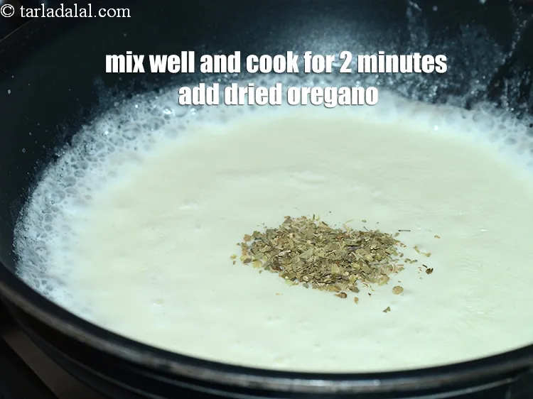 Step 15 – Mix well and cook on a medium flame for 2 minutes, or till the sauce …