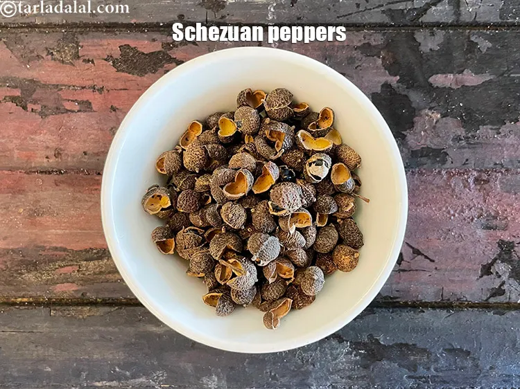 Step 3 – Szechwan peppercorns are rust coloured with hair-thin stems and open ends. The dried berries resemble …