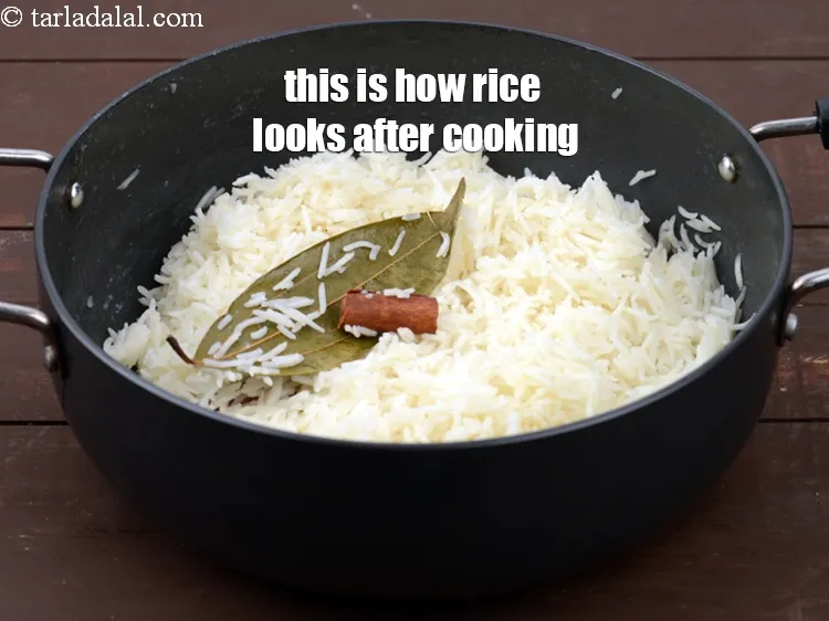 Step 15 – This is how rice looks after cooking.