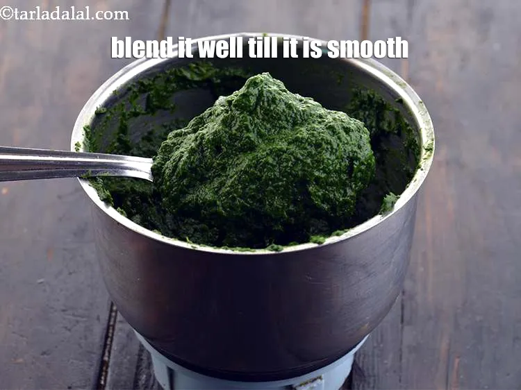 Step 13 – Blend it well till it&nbsp;is smooth. This recipe uses&nbsp;3 cups of chopped spinach and makes …